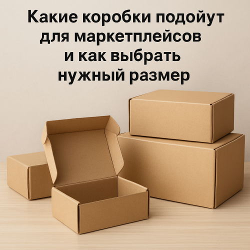 Какие коробки подойдут для маркетплейсов и как выбрать нужный размер Какие коробки подойдут для маркетплейсов и как выбрать нужный размер