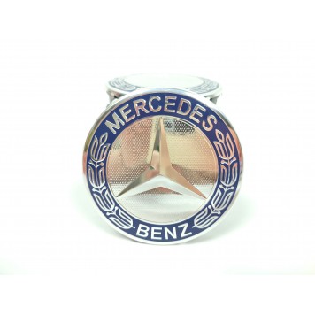 Колпачки заглушки на литые диски для Mercedes 4шт, Dark Blue, 75мм, синие