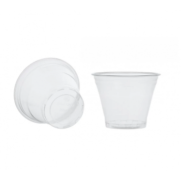 Стакан для коктейлей, лимонадов, креманка шейкер 200мл d=95мм, УЮ ПЭТ/50/1000