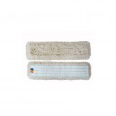 Насадка МОП плоская для швабры флаундера 80х11 см, хлопок, белая