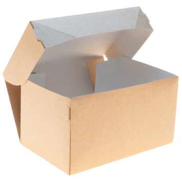 Контейнер бумажный для торта, десерта CandyBox 1200мм, 150х100х85 крафт 20 /260