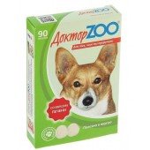 Мультивитаминное лакомство cо вкусом печени для собак ДОКТОР ZOO 90 шт