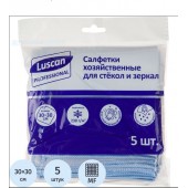 Салфетка микрофибра Luscan Professional 30х30 см 230 г/кв.м 5шт в уп