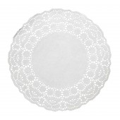 Салфетки бумажные ажурные d=30 250 штук в упаковке