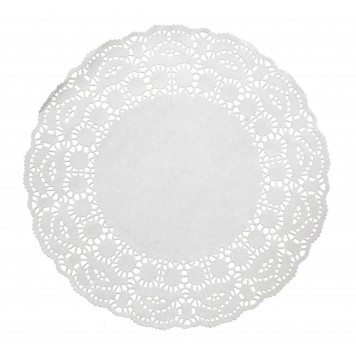 Салфетки бумажные ажурные d=30 250 штук в упаковке