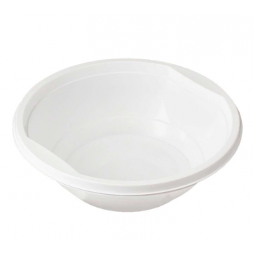 Миска одноразовая пластиковая 600 мл белая 50 штук/10-1