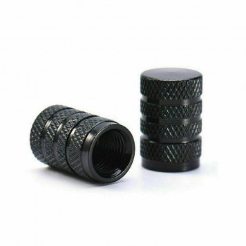 Колпачки алюминиевые для автомобильных шин, черный Italiy (упак. 4шт)