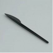 Нож пластиковый черный 16,5 см  Premium 100 шт /20