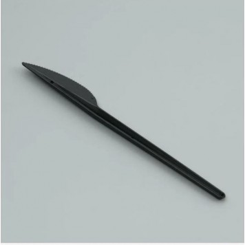 Нож пластиковый черный 16,5 см  Premium 100 шт /20