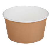 Контейнер бумажный для салата 500мл Крафт d=121 /50/500 КП