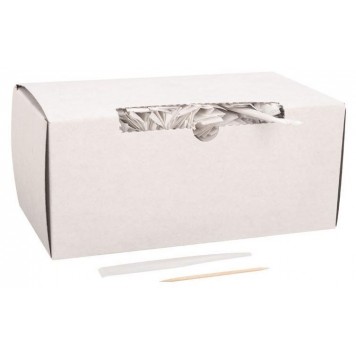 Зубочистки деревянные в индивидуальной бумажной упаковке 1000шт/уп