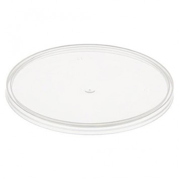 Крышка к ведру пищевому пластиковому 3.25 литров, прозрачному D=195 (90 шт в упаковке)