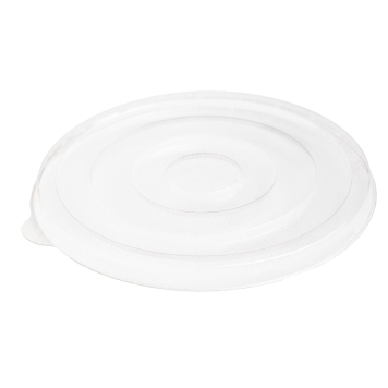 Крышка пластиковая плоская OSQ Round Bowl flat для контейнера бумажного 750-1000мл (45 шт в упаковке) /270