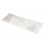 Набор столовых приборов 2 Прозрачный Кристалл элит (ложка, салфетка) 18 см 400 шт