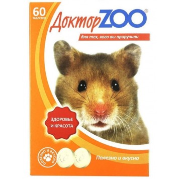 Мультивитаминное лакомство с биотином и витамином С для грызунов ДОКТОР ZOO 60 шт