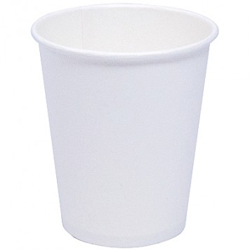 Стакан одноразовый бумажный 1-сл 250 мл d=80 для горячего белый (50 шт в упаковке, 1000 в коробке)