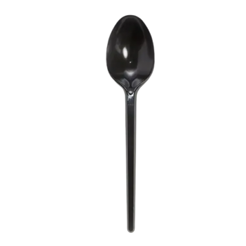 Ложка столовая пластиковая черная 16,5 см Premium 100 шт /20