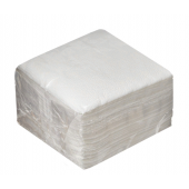 Салфетки бумажные 25х25 см, 1-слойные белые 100 17г/70