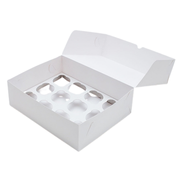 Упаковка для маффинов 330х250х100 ECO MUF WHITE 12/100