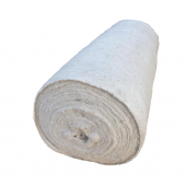 Ткань для пола нетканая (холстопрошивное полотно белое), ширина 80 см, 50 м в рулоне