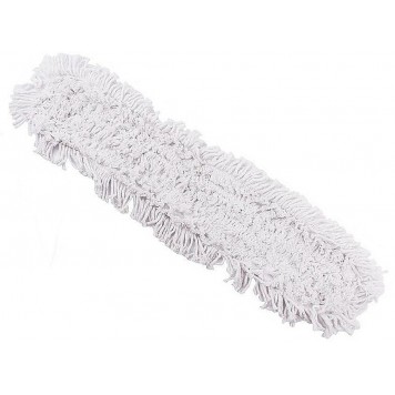 Насадка МОП плоская для швабры флаундера 80 см, х/б+полиэстер, карман