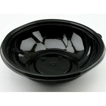 Контейнер круглый одноразовый без крышки СПК-190Д 750 мл, d=189 мм черный (75 шт в спайке) /К300