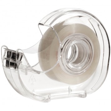 Клейкая лента Berlingo 19 мм х 33 м, прозрачная, в пластиковом диспенсере