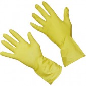 Перчатки хозяйственные латексные желтые XL Libry /12/240