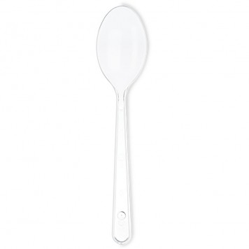 Ложка столовая пластиковая прозрачная 18 см Premium Кристалл Элит 48 /42