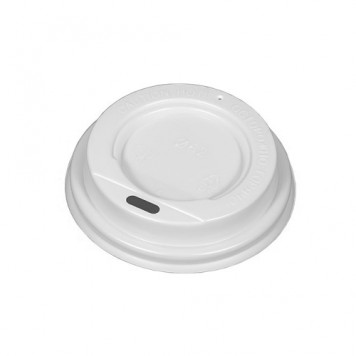 Крышка ПП с боковым отверстием белая d=62 /100/1000