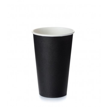 Стакан 300 мл (430мл) бумажный d=90 мм для горячего 2-сл черный (20 шт в упаковке, 400 в коробке)
