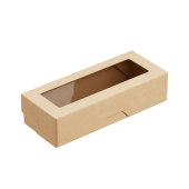 Контейнер бумажный на вынос ONEBOX 500 мл, 170x70x40 мм крафт 25/350