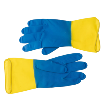 Перчатки хозяйственные латексные сверхпрочные БИКОЛОР ХL/120