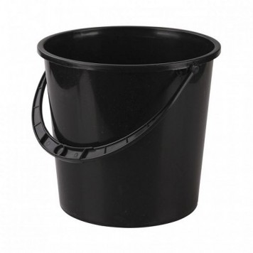 Ведро пластиковое Эконом 5 литров, без крышки, черное