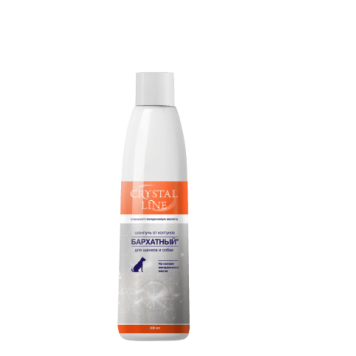 APICENNA CRYSTAL LINE БАРХАТНЫЙ 200 мл шампунь для собак и щенков от колтунов/15