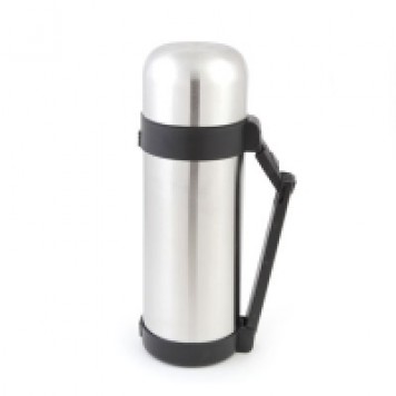 Термос металический MD-150TН 1,5л узкое горло с кнопкой, серебристый