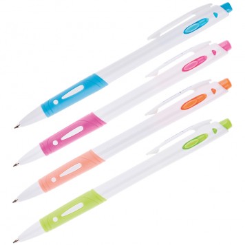 Ручка шариковая автоматическая OfficeSpace синяя грип, (толщина линии 0.7 мм) /24/2016