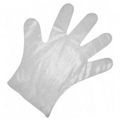 Перчатки одноразовые полиэтиленовые прозрачные L 0,6 гр, 50 пар в упаковке