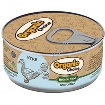 Organic Сhoice 100 г консервы 100 % утка для собак 1х24