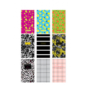 Блокнот А6 24л клетка на скрепке