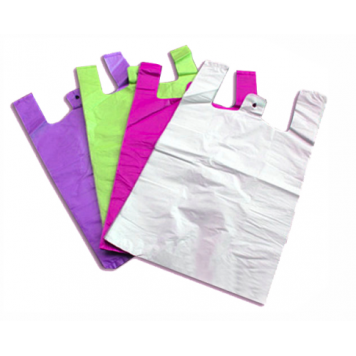 Пакет-майка 25х45 см 11 мкм, цветная 100 штук в упаковке /20