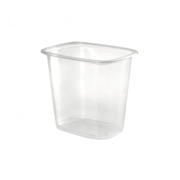 Контейнер одноразовый без крышки 1000 мл 138x102 мм прозрачный РР Ю (100 штук в спайке) /1000
