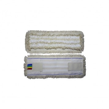Насадка МОП плоская для швабры флаундера 50 см, петельная, тафт, карманы+языки /25