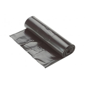 Мешки для мусора 120л 40мкм Удачные черные (ПВД, 10 штук в рулоне) /25