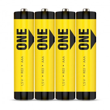 Батарейка мизинчиковая ААА Smartbuy ONE R03/4S солевая (SOBZ3A04S-Eco) (4 штуки в упаковке)