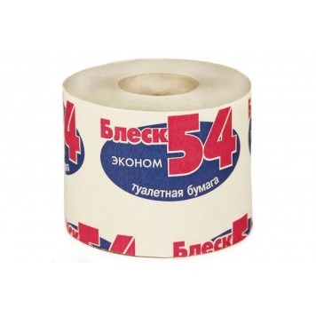 Туалетная бумага "Блеск" 1слой на втулке 110гр/48