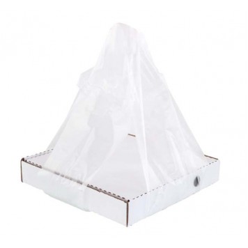 Пакет-майка для переноски коробок пиццы размером от 30х30 см до 38х38 см, 32+24х60 см, 14 мкм, прозрачная 100 штук в упаковке