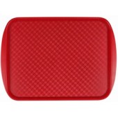 Поднос столовый из полипропилена 516х322 мм, красный