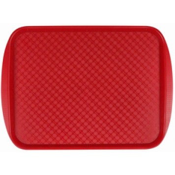 Поднос столовый из полипропилена 516х322 мм, красный
