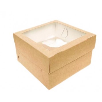 Упаковка для маффинов 160х160х100 ECO MUF 4 /25/150